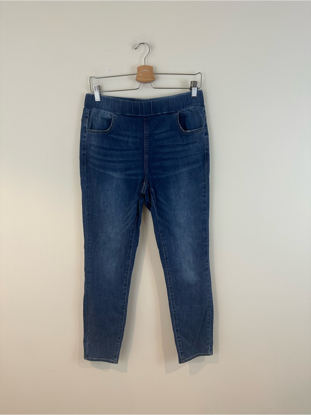 Universal Standard Blue Pull-On Stretch Jeans Skinny Fit Size XS (Size L) NWT